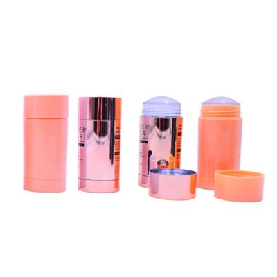 China New Design 30g Personal Care Jar Colorful Plastic Solid Perfume Deodorant Stick Packaging Bottles for sale