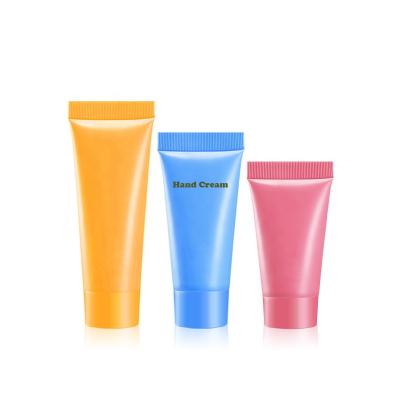 China Small Stock Sample Plastic Tube 5ml Screw Cap Hand Cream Tube Empty Cosmetic Soft White Squeeze Hose With Screw Cap for sale