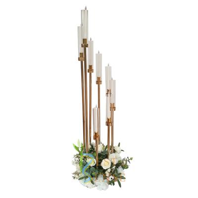 China Weddings latest 8 amrs wedding decoration centerpiece candelabra for sale