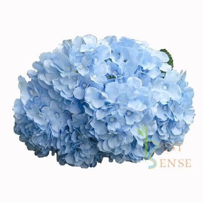 China Plastic Party Supply Blue Wedding Silk Flower for sale