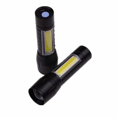 China Zoomable USB Charging Led Flashlight EDC Kids Light Up 3w Ultra Bright Zoomable Mini Led Torch USB Charging Tactical Flashlight for sale