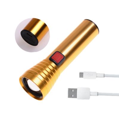 China Zoomable Led Zoomable Mini Tactical Light USB Laser Light Torch Pocket Blacklight Handheld Rechargeable Gold Fill Torches for sale