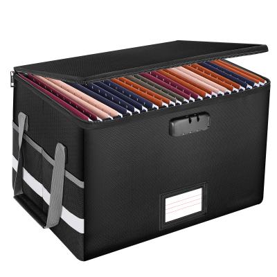 China Fireproof Organizer With Handle High Quality Waterproof And Fireproof Travel Document Bag File Storage for sale