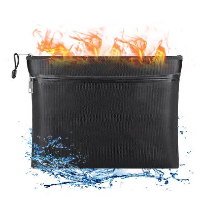 China Non-irritating Waterproof And Flame Retardant Silicon Coated Black Fire Retardant Waterproof Fiberglass Tote Bag for sale