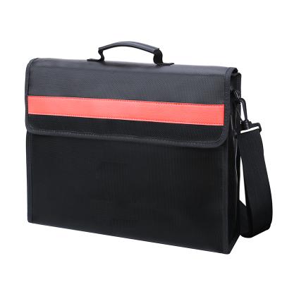 China Fire Retardant Good Quality Polyester Folder Bag Waterproof and Flame Retardant for Protect Import Data Bag Polyester Lipo Waterproof Bag Safe Folder Handbag for sale