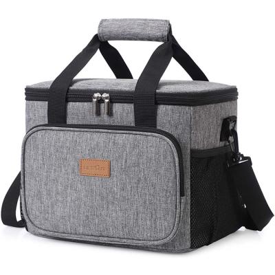 China Gray Large Lunch Bag Insulated Hap Tim Lunch Box Bag For Men's Waterproof Adult Women for sale