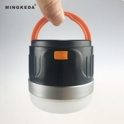 China New Industrial Style LED Portable Camping Outdoor USB Rechargeable With USB Output Mini Pop Up Lantern for sale