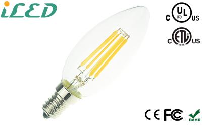 China Führten dekorativer Leuchter geführte Faden-Birnen Dimmable die leuchtenden Kerzen-Birnen hoch zu verkaufen