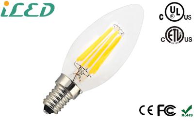 China 2w 4w 6w Dimmable filamentoso llevó la bombilla 110v 120v de la vela en venta