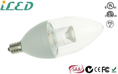 China Kerzen-Glühlampe-Aluminiumlegierungs-Plastik-PC 250lm E12 E27 B15 Basis-LED zu verkaufen