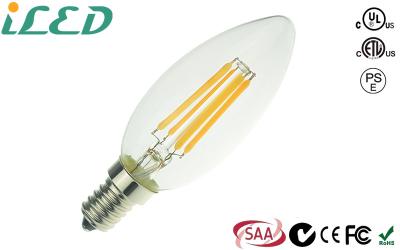 China 4 Watt E26 E27 B22 Base 400LM UL Led Filament Bulbs Dimmable for sale