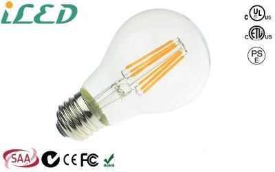 China 60 Watt Filament Bulb Equivalent E26 6W 120 Volt Dimmable A19 Warm White for sale