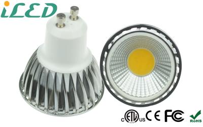 China Cool White 6000K Dimmable LED Spotlight Bulb GU10 5W COB 90 Degree for Recessed for sale