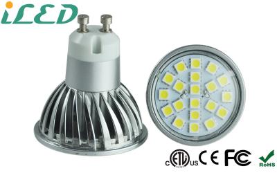 China Aluminum Housing GU10 4W SMD LED Spotlight Bulb Dimmable 220V Warm White 3000K for sale