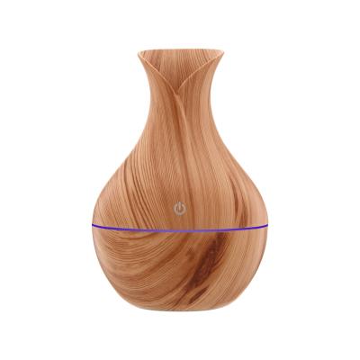 China 2021 Wood Grain Hot Sale 5V Vase Humidifier High Capacity Air Humidifiers for Home Office for sale