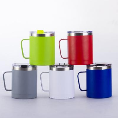 China Disposable Stainless Steel Tumbler With Handle Double Wall Coffee Mug Vacuum Insulated Classic Mugs High Quality Water Cup for sale