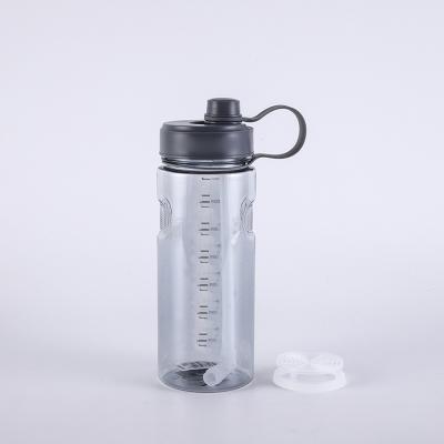 China Sustainable Large Capacity Sports Water Bottle 1000ml BPA Free Plastic Cups With Portable Handle for sale