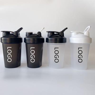 China Classic Style Plastic Protein Shaker Bottle 400ml BPA Free GYM Viable Use With Custom Logo Printing for sale