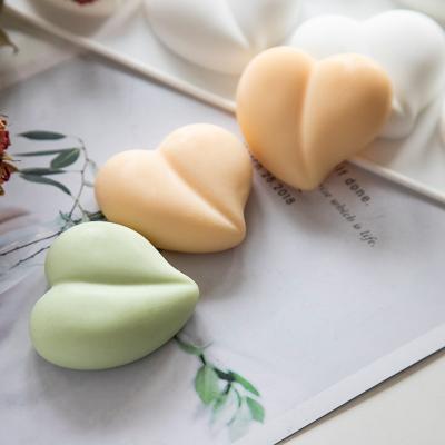 China Viable Heart Silicone Mold For Soap Candy Chocolate Heart Cake Decorating Shape Mousse Mold Bakeware Silicone Jello Pastry Baking Tool for sale