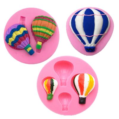 China Viable Hot Air Balloon Silicone Mold for Making Cupcake Topper Fondant Cake Decorating Tools for sale