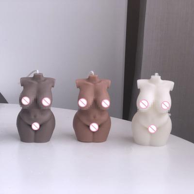 China DIY New Candle Mold Fat Man Woman INS Sexy Body Aroma Candle Sustainable Candle Mold Making Mold for sale