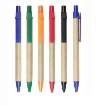 China Cheap Pen Promotional Recycled Paper Ball Pen Eco Friendly Packaging Ballpoint Pen Eco Friendly Paper Promotional for sale