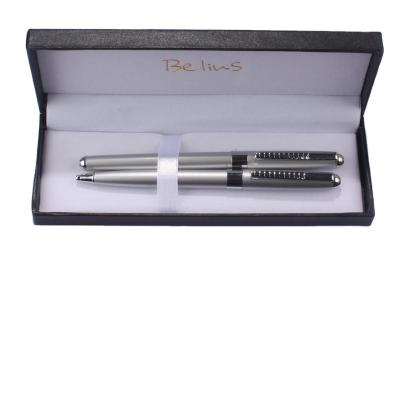 China Agriculture OEM Premium Fountain Pen And Logo Executive Premium Ballpoint Pen With Box Gift Metal Pen Set for sale