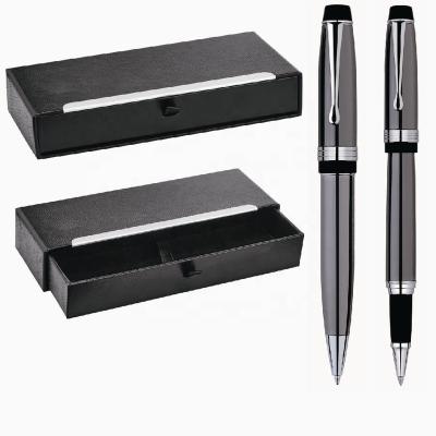 China Metal Automotive Ballpoint Pen And Rollerball Pen With Gift Box High Quality Luxury Pen Set for sale