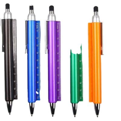 China Promotional pen 3 in 1 with ruler and stylus plastic multifunctional pen for sale