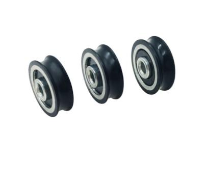 China Custom Nylon Rollers Wheels Nylon Injection Molds U V H Shape Roller Bearing Sliding Door Window Plastic Nylon Wheels for sale