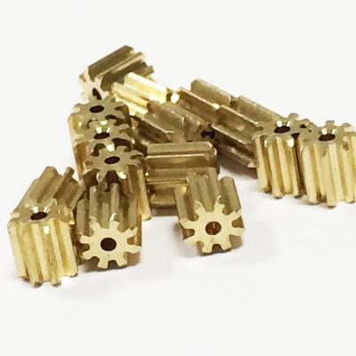 China Metal Electronic / Auto Manufacturing Equipment / Stamping Brass Small Cog Hardware Gear Module Gear Motor Copper Gear Machining Non-Standard CNC Hardware Accessories Custom Copper Electronic Components for sale