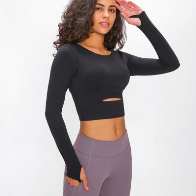 China Breathable GYM Wear Women Sportswear Women Yoga Corp Tee Sports Crop Top for sale