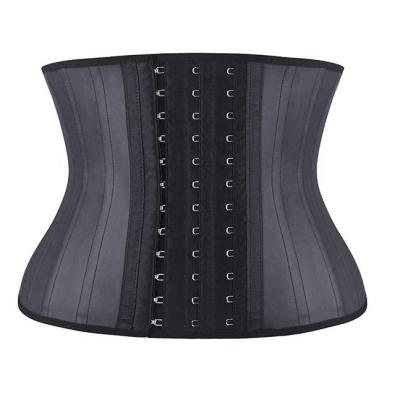 China 25 Breathable Steel Boned Latex Waist Shaper Waist Trainer Corset for sale