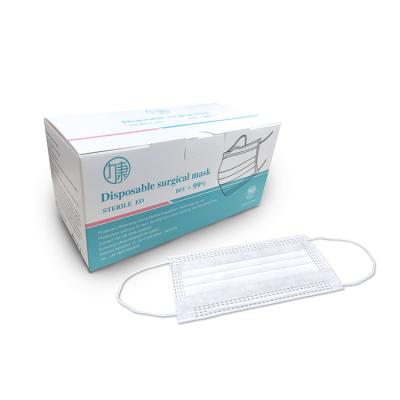 China Safety Protection Factory Supply Medical Disposable Surgical White Face Mask for sale