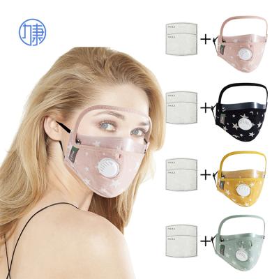 China SDLikang Cotton Cloth One Piece Ready Running Mask With Valve Eye Protection Breathing Face Mask for sale