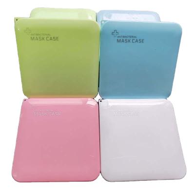 China Reused Disposable Materials Mask Box For Children And Adults General Square PP Plastic Mask Storage Box for sale