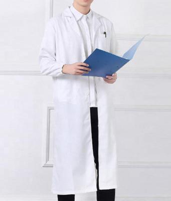 China Likang Sale 100% White Knitted Anti-static Cloth Hospital Uniforms Doctor Nurse Uniform Waterproof Anti-Static Polyester Coat Likang Sale for sale