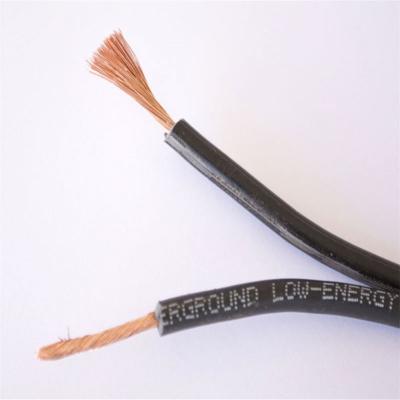 China Underground 250ft Low Voltage 12/2 Wire Outdoor Copper Landscape Lighting Cable - Black for sale