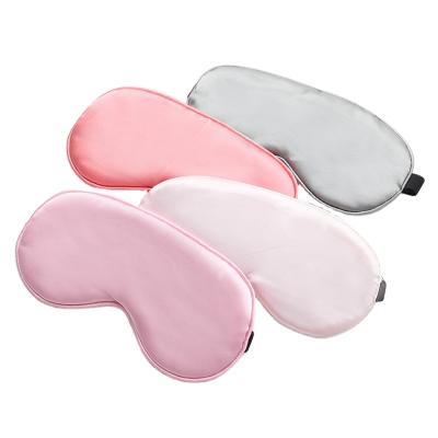 China Casual Unisex super soft and comfortable silk eye mask with adjustable elastic band for lunch break or travel for sale