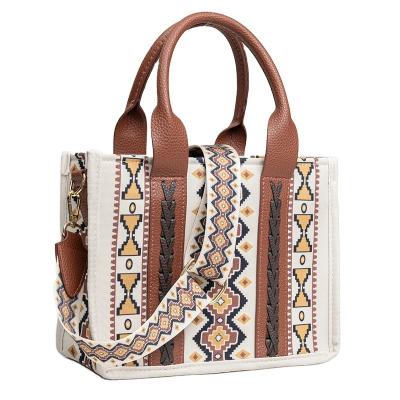 China Arming & Disarming Western Small Canvas Handbag/Tote Bag Bohemian Aztec handbag for sale