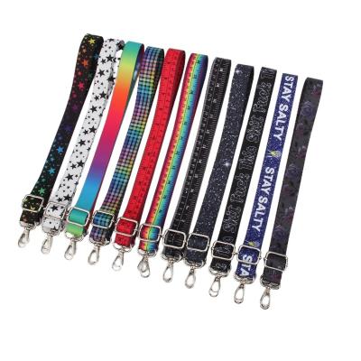 China Leather 2.5cm Hot Sale Sublimation Logo Custom Straps for Bags Metal bag chain strap Polyester Adjustment Shoulder Bag Strap for sale