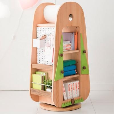 China ODM Tree Design Kids Furniture Wooden Children Furniture.Storage Children Turn Bookcase For Children Storage Book for sale