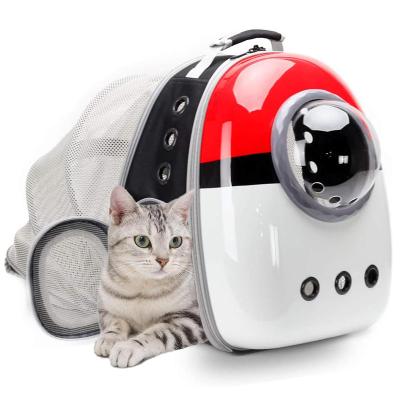 China Viable Expandable Breathable Pet Outside Portable Transparent Space Capsule Backpack Pet Backpack Carrier Cat Backpack for sale