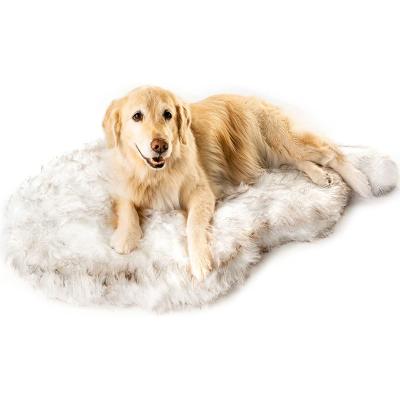 China 2022 Super Soft Warming Faux Fur Blanket Memory Foam Orthopedic Dog Bed Pet Bed Suitable For Cats And Small And Medium Dogs Red for sale