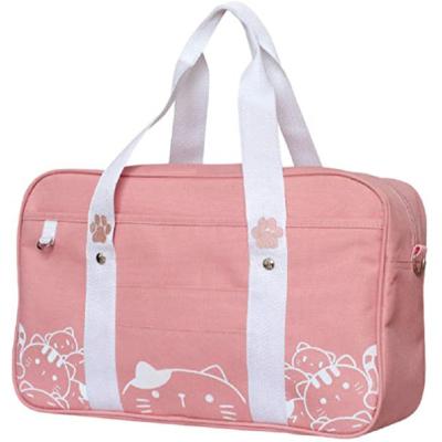 China Reusable Uniform Bag Cat Kawaii Large Totes Messenger Cute Cambodia Jk Bags Latest Shoulder Bags for sale