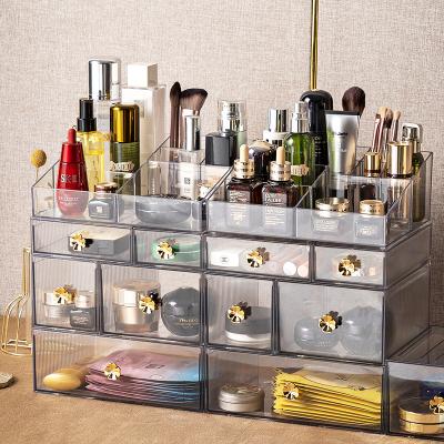 China Viable Women Cosmetic Storage Box Makeup Storage Container Organizer Cosmetic Storage Box For Makeup for sale