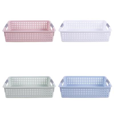 China Viable Plastic Desktop Storage Tray Basket A4 Paper File Organizer for sale