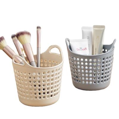 China Multi Viable Mini Functional Round Desktop Small Miniature Stationery Storage Basket for sale