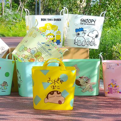 China 2021 Baby Cartoon Toy Sustainable Plastic Colorful Kids Storage Organizing Baskets for sale