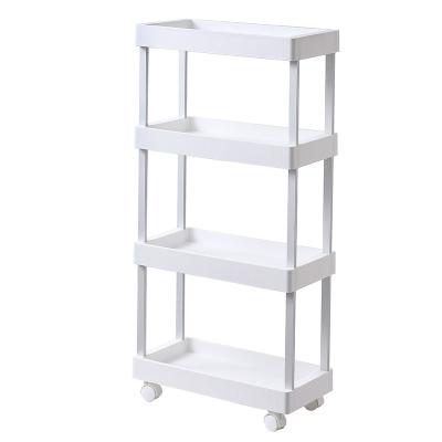 China Storage Racks High Quality Minimalist Demountable Multi-Layer Organizer Trolley Storage Rack Trolley For Kitchen Bathroom for sale